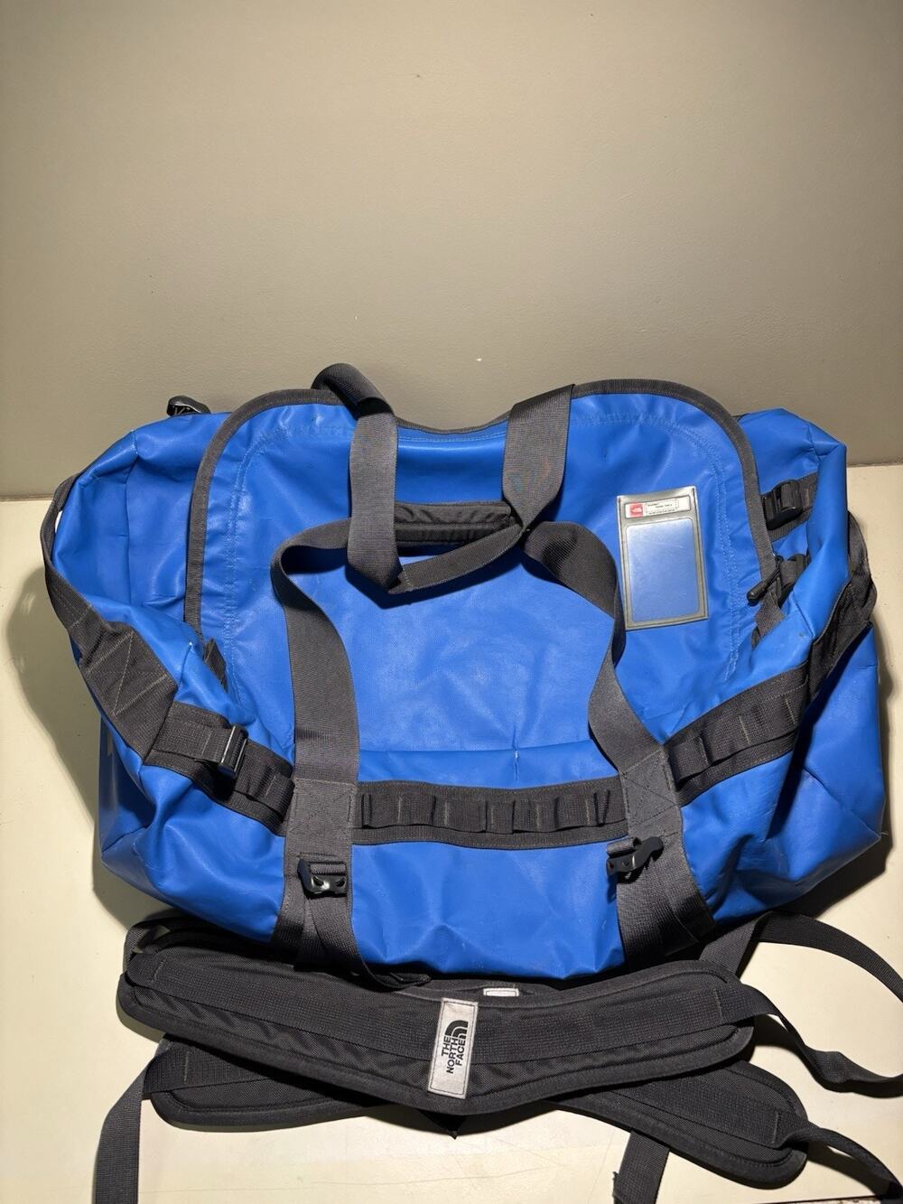 The North Face Hiking Base Camp L 95L Duffel Bag Tnf blue